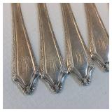 5 SOLID STERLING BUTTER KNIVES  100% STERLING SILVER (NOT STAINLESS BLADES)  120.2 GRAMS TOTAL WEIGHT