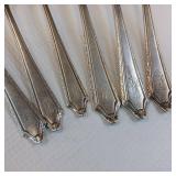 FLATWARE COLLECTION OF 6 TOTAL SOLID STERLING SPOONS & FORKS  100% STERLING SILVER (NOT STAINLESS)  201.5 GRAMS TOTAL WEIGHT