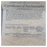 UNITED STATES MINT :: SAN FRANCISCO OLD MINT COMMEMORATIVE COIN PROGRAM :: 1987 GOLD FIVE DOLLAR :: 90% GOLD :: 8.359 GRAMS :: 3.6% SILVER