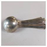 8 PIECE COLLECTION OF MISC. SOLID STERLING SILVER FLATWARE :: 8 SPOONS  :: TOTAL WEIGHT OF 170 GRAMS