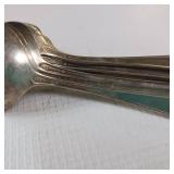 8 PIECE COLLECTION OF MISC. SOLID STERLING SILVER FLATWARE :: 8 SPOONS  :: TOTAL WEIGHT OF 170 GRAMS