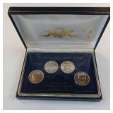 THE AMERICAN HALF DOLLAR COLLECTION :: 1935 WALKING LIBERTY :: SILVER 1898 BARBER HALF DOLLAR :: 1963 SILVER FRANKLIN DOLLAR :: 1966 KENNEDY HALF DOLLAR