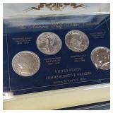 THE AMERICAN HALF DOLLAR COLLECTION :: 1935 WALKING LIBERTY :: SILVER 1898 BARBER HALF DOLLAR :: 1963 SILVER FRANKLIN DOLLAR :: 1966 KENNEDY HALF DOLLAR