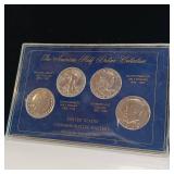 THE AMERICAN HALF DOLLAR COLLECTION :: 1935 WALKING LIBERTY :: SILVER 1898 BARBER HALF DOLLAR :: 1963 SILVER FRANKLIN DOLLAR :: 1966 KENNEDY HALF DOLLAR