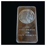 TAX EXEMPT :: .999% 10 OZ BULLION BUFFALO  :: MADE IN USA