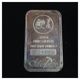 TAX EXEMPT :: .999% 5 OZ BULLION BAR :: SILVERTOWNE SERIAL #31641