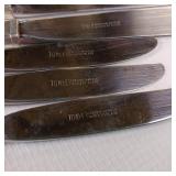 7 PIECE COLLECTION OF STERLING SILVER KNIVES:: BLADES ARE STAINLESS SILVER  :: HANDLES HAVE APPROX 1OZ SILVER IN EACH :: TOTAL WEIGHT OF 350 GRAMS