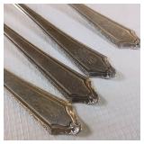 4 PIECE COLLECTION OF SOLID STERLING SILVER FORKS  :: TOTAL WEIGHT OF 162.7 GRAMS