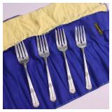 MONUMENTAL SET OF STERLING SILVER FLATWARE  THIS IS HUGE! - SOLID STERLING SILVER   TOTAL WEIGHT IS A MASSIVE  3,354 GRAMS!  DINNER FORKS  SALAD FORKS  SOUP SPOONS COFFEE SPOONS  LADLES AN