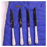 MONUMENTAL SET OF STERLING SILVER FLATWARE  THIS IS HUGE! - SOLID STERLING SILVER   TOTAL WEIGHT IS A MASSIVE  3,354 GRAMS!  DINNER FORKS  SALAD FORKS  SOUP SPOONS COFFEE SPOONS  LADLES AN