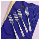 MONUMENTAL SET OF STERLING SILVER FLATWARE  THIS IS HUGE! - SOLID STERLING SILVER   TOTAL WEIGHT IS A MASSIVE  3,354 GRAMS!  DINNER FORKS  SALAD FORKS  SOUP SPOONS COFFEE SPOONS  LADLES AN