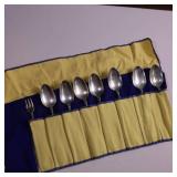 MONUMENTAL SET OF STERLING SILVER FLATWARE  THIS IS HUGE! - SOLID STERLING SILVER   TOTAL WEIGHT IS A MASSIVE  3,354 GRAMS!  DINNER FORKS  SALAD FORKS  SOUP SPOONS COFFEE SPOONS  LADLES AN