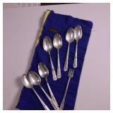 MONUMENTAL SET OF STERLING SILVER FLATWARE  THIS IS HUGE! - SOLID STERLING SILVER   TOTAL WEIGHT IS A MASSIVE  3,354 GRAMS!  DINNER FORKS  SALAD FORKS  SOUP SPOONS COFFEE SPOONS  LADLES AN