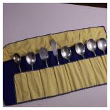 MONUMENTAL SET OF STERLING SILVER FLATWARE  THIS IS HUGE! - SOLID STERLING SILVER   TOTAL WEIGHT IS A MASSIVE  3,354 GRAMS!  DINNER FORKS  SALAD FORKS  SOUP SPOONS COFFEE SPOONS  LADLES AN