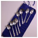 MONUMENTAL SET OF STERLING SILVER FLATWARE  THIS IS HUGE! - SOLID STERLING SILVER   TOTAL WEIGHT IS A MASSIVE  3,354 GRAMS!  DINNER FORKS  SALAD FORKS  SOUP SPOONS COFFEE SPOONS  LADLES AN