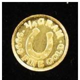 TAX EXEMPT :: 1/4 GRAM GOLD BULLION .9999% FINE GOLD :: 1 GOLD COIN from MONARCH PRECIOUS METALS