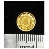 TAX EXEMPT :: 1/4 GRAM GOLD BULLION .9999% FINE GOLD :: 1 GOLD COIN from MONARCH PRECIOUS METALS