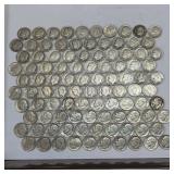 10 DOLLARS FACE  PRE-1965 SILVER DIMES  YEARS AS SEEN ON IMAGE  MIX CANADIAN  ROOSEVELT  MERCURY (MOSTLY ROOSEVELT) = 100 DIMES