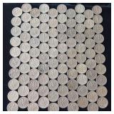 10 DOLLARS FACE  PRE-1965 SILVER DIMES  YEARS AS SEEN ON IMAGE  MIX (MOSTLY ROOSEVELT) = 100 DIMES TOTAL