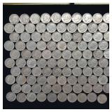 10 DOLLARS FACE  PRE-1965 SILVER DIMES  YEARS AS SEEN ON IMAGE  MIX (MOSTLY ROOSEVELT) = 100 DIMES TOTAL