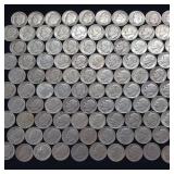 10 DOLLARS FACE  PRE-1965 SILVER DIMES  YEARS AS SEEN ON IMAGE  MIX (MOSTLY ROOSEVELT) = 100 DIMES TOTAL