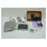 Electronics Lot: Leaped, DVD Player & Charging Cords
