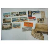 Vintage Hubcaps & Postcards