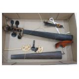 Violin Parts: Neck, Fingerboard, pegs, tailpiece, chinrest, bridge