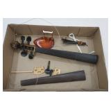 Violin Parts: Neck, Fingerboard, pegs, tailpiece, chinrest, bridge