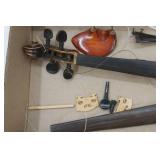 Violin Parts: Neck, Fingerboard, pegs, tailpiece, chinrest, bridge