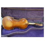 Vintage 1920s Strad Model Violins and Double Violin Case with Bows