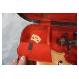 Vintage Violins and Double Violin Case with Bows