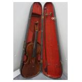 Vintage 1930s Guinneri Model Full Size Violin and Case with Bow
