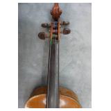 Vintage Early 1900s Strad Model Full Size Violin and Case with Bow