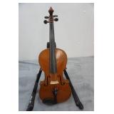Vintage Early 1900s Strad Model Full Size Violin and Case with Bow