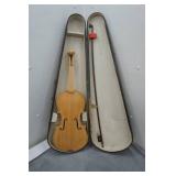 Nude Violin with Bow and Case (Full Sized)