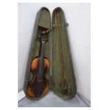 Vintage Early 1880s Rubus Russian Violin with bow & Case