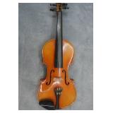 Vintage 1930s Strad Model Full Size Violin and Case with Bow