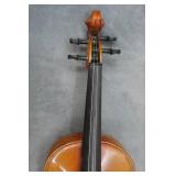 Vintage 1930s Strad Model Full Size Violin and Case with Bow