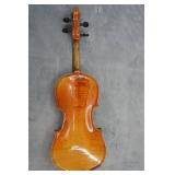 Vintage 1930s Strad Model Full Size Violin and Case with Bow