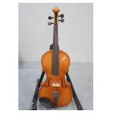 Vintage 1960s Student Model Full Size Violin and Case with Bow