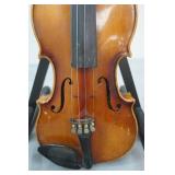 Vintage 1980s Student Model Full Size Violin and Case with Bow