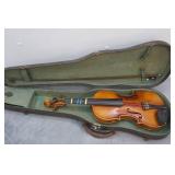 Vintage 1980s Student Model Full Size Violin and Case with Bow