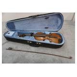 Vintage 1890s Strad Model 3/4 Size Violin with Case and Bow