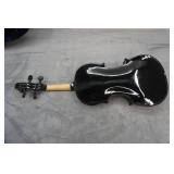 1960s Student Model Full Size Black Violin with Case & Bow