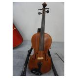 Vintage Full Size Violin and Case with Bow