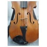 Vintage Full Size Violin and Case with Bow