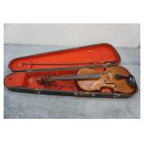 Vintage Full Size Violin and Case with Bow
