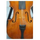 Vintage 1930s Full Size Violin and Case with Bow