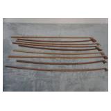 Bows (9ct) handcrafted Pernambuco Wood Violin Bow Slugs